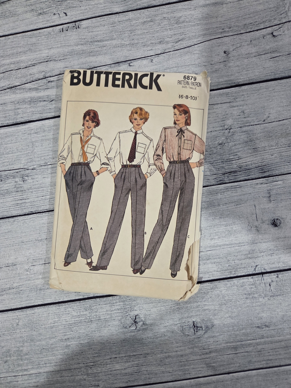 Butterick Sewing Pattern 6879 Size 6-8-10